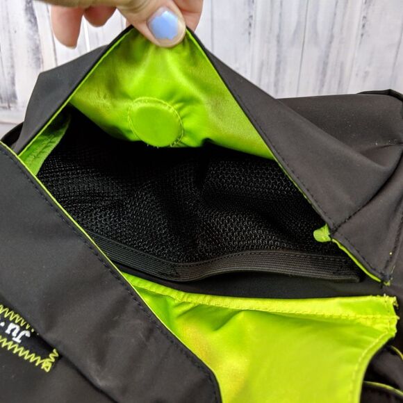 jujube ju-ju-be diaper black purse tote bag green - Picture 6 of 8